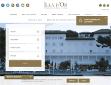 Tablet Screenshot of hotelillador.com